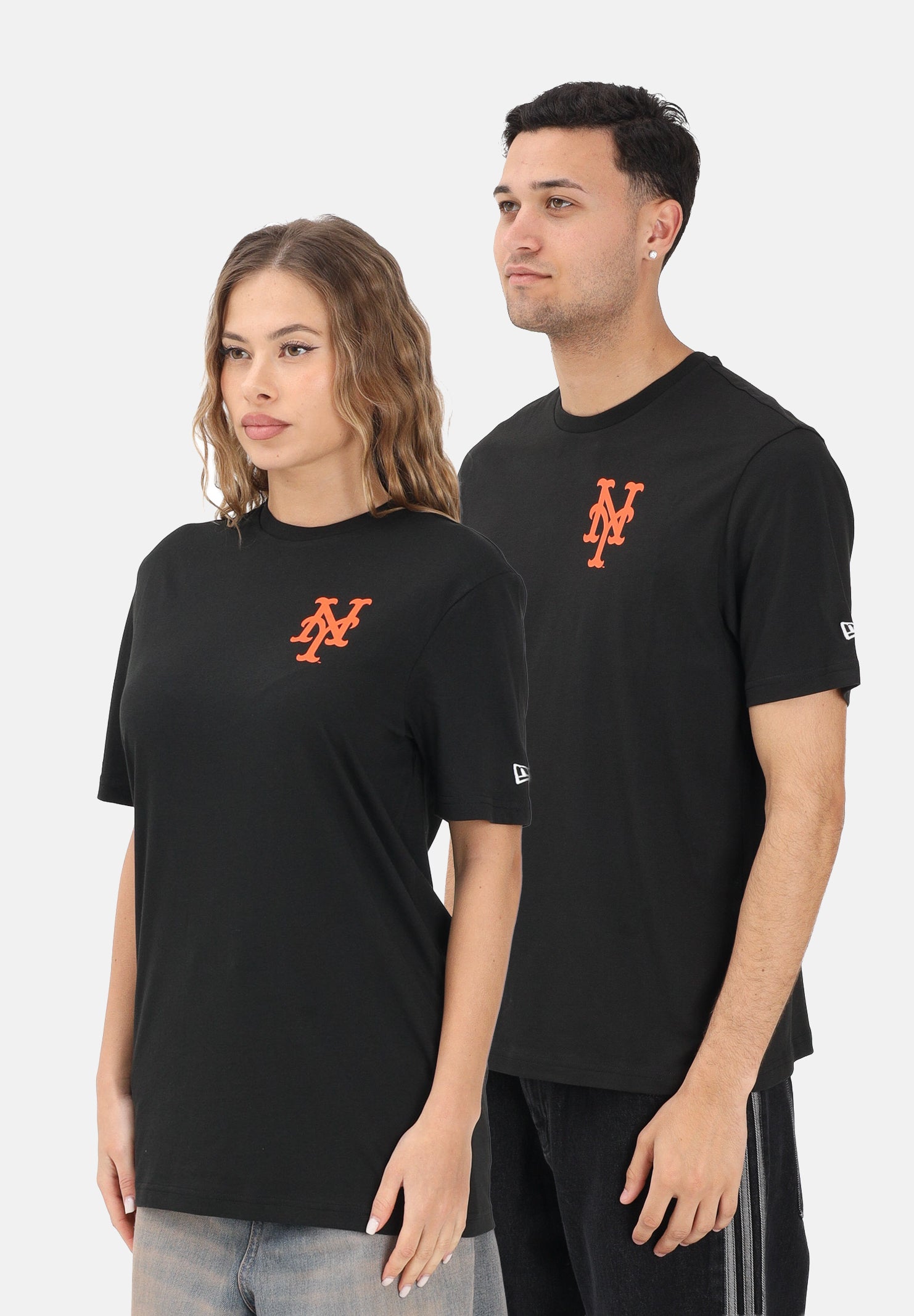 NEW ERA T-shirt a manica corta New York Mets MLB Food Graphic nera per uomo e donna 60771505 . NEW ERA 