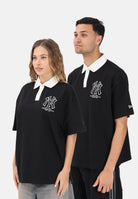 NEW ERA Polo a manica corta Oversized New York Yankees MLB nera per uomo e donna 60771566 . NEW ERA 