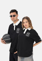 NEW ERA Polo a manica corta Oversized New York Yankees MLB nera per uomo e donna 60771566 . NEW ERA 