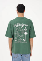 NEW ERA T-shirt a manica corta Oversized LA Dodgers MLB Baseball Graphic verde per uomo e donna 60771578 . NEW ERA 