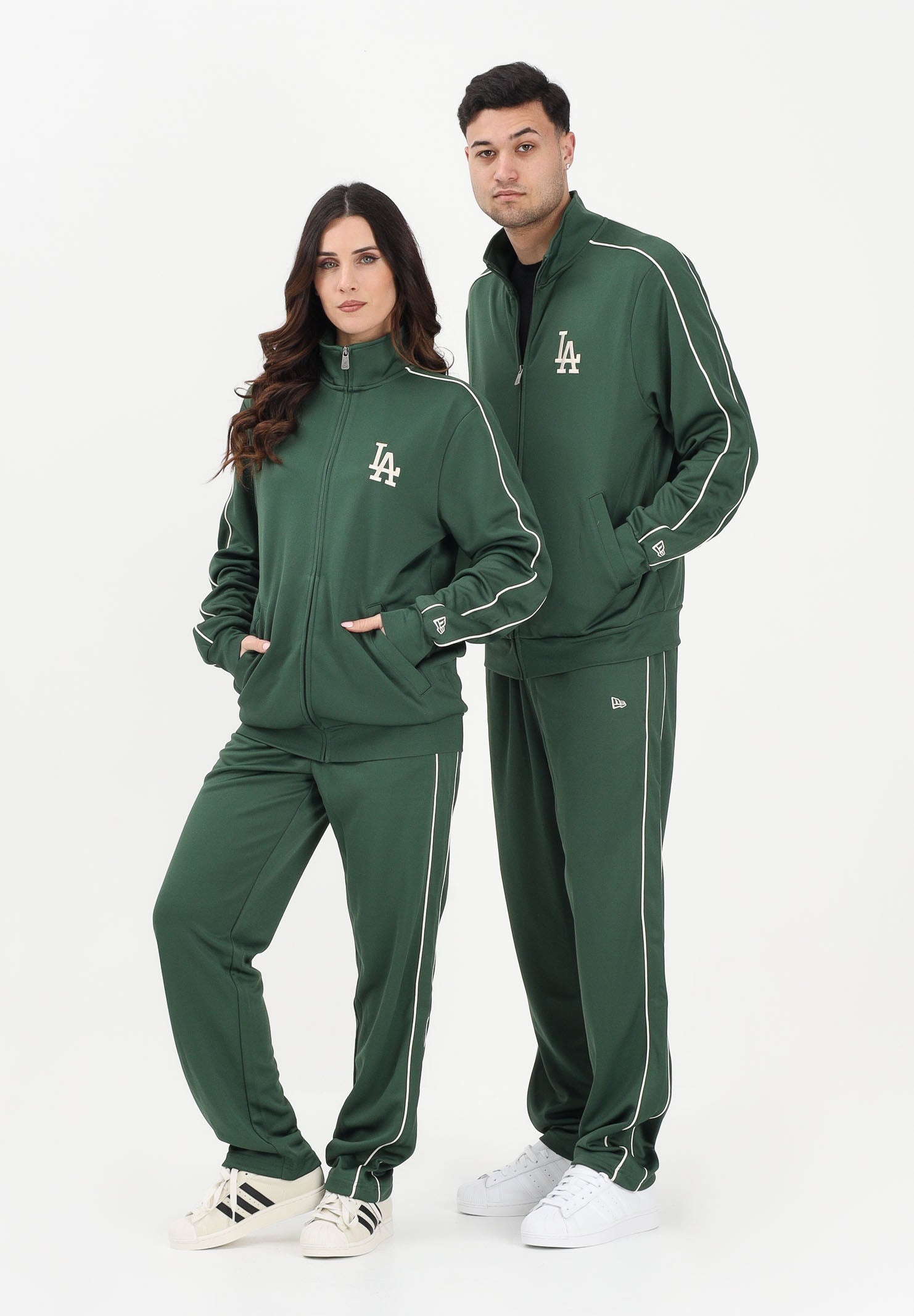 NEW ERA Pantalone sportivo LA Dodgers MLB Piping verde per uomo e donna 60771581 . NEW ERA 