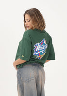 NEW ERA T-shirt a manica corta New York Yankees MLB World Series verde per uomo e donna 60771584 . NEW ERA 