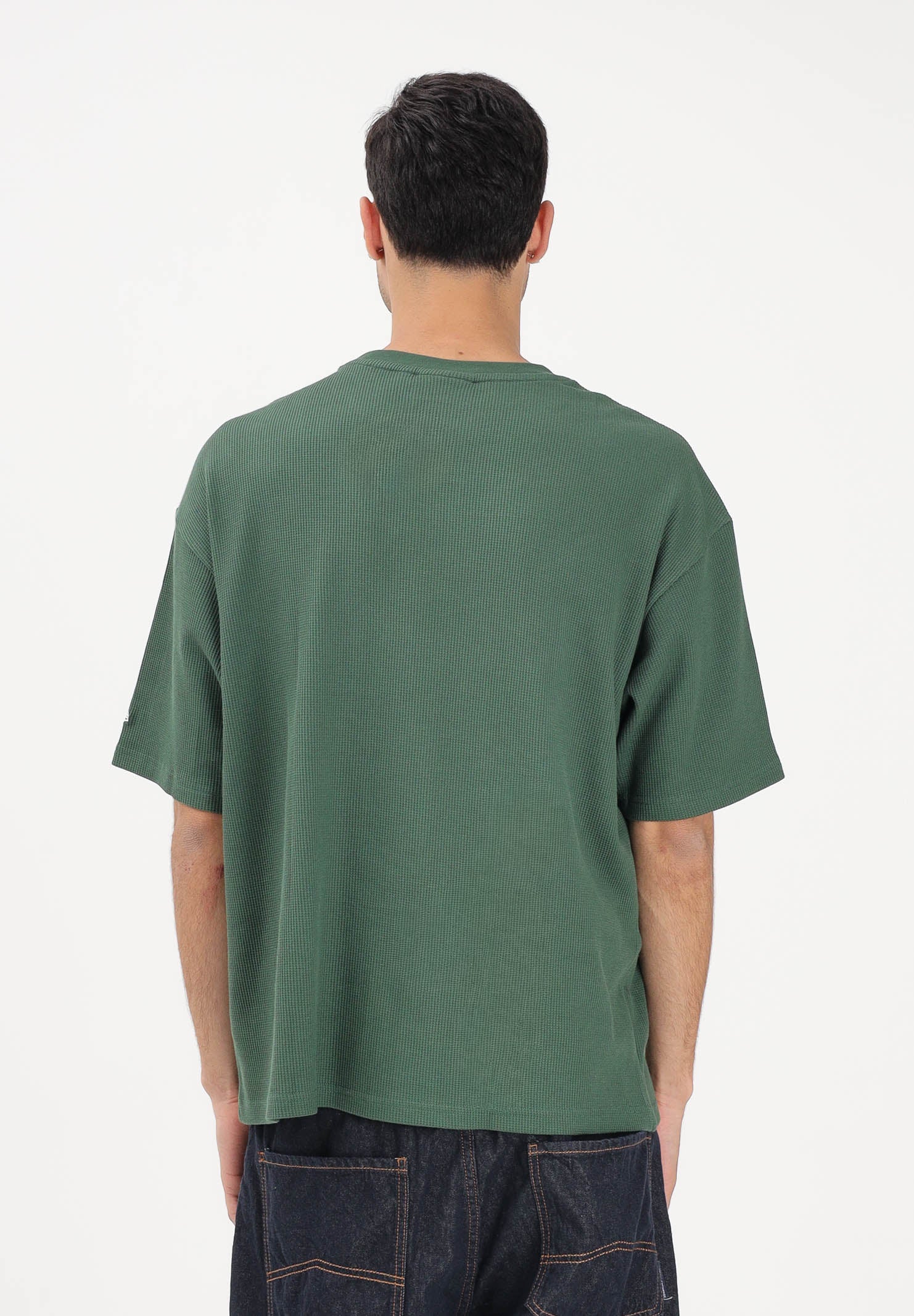 NEW ERA T-shirt a manica corta Oversized LA Dodgers MLB Waffle verde per uomo e donna 60771587 . NEW ERA 