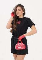 NEW ERA T-shirt a manica corta New York Yankees MLB Infill nera da donna 60771612 . NEW ERA 