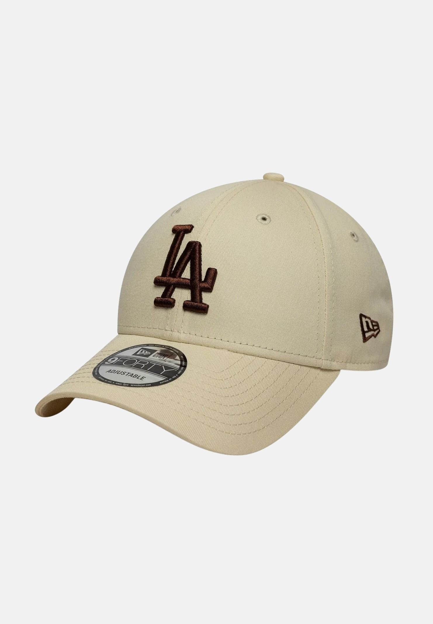 NEW ERA Cappello con visiera 9FORTY LA Dodgers MLB League Essential beige per uomo e donna 60771709 . NEW ERA 