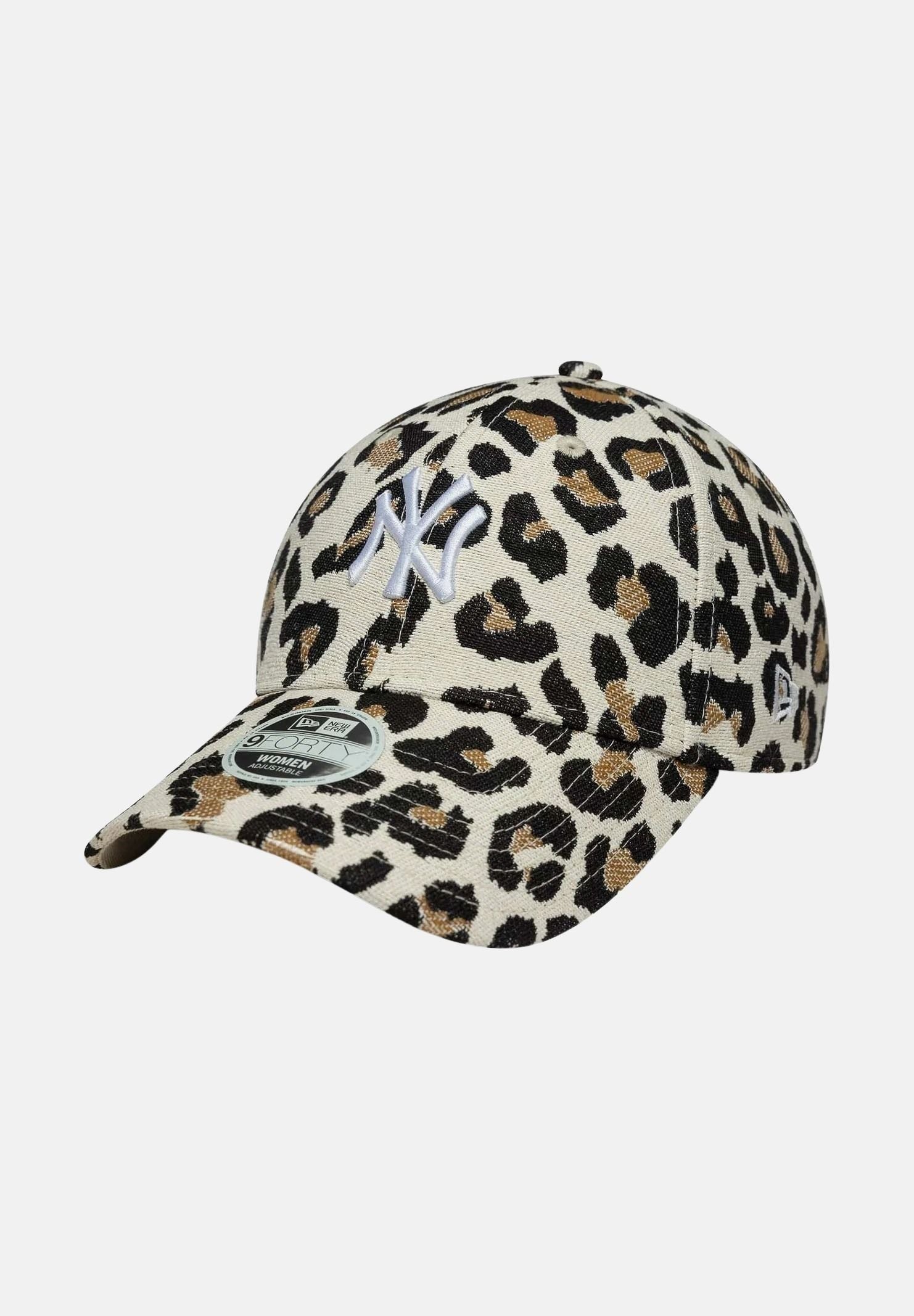 NEW ERA Cappello con visiera 9Forty New York Yankees MLB Leopard beige da donna 60771750 . NEW ERA 