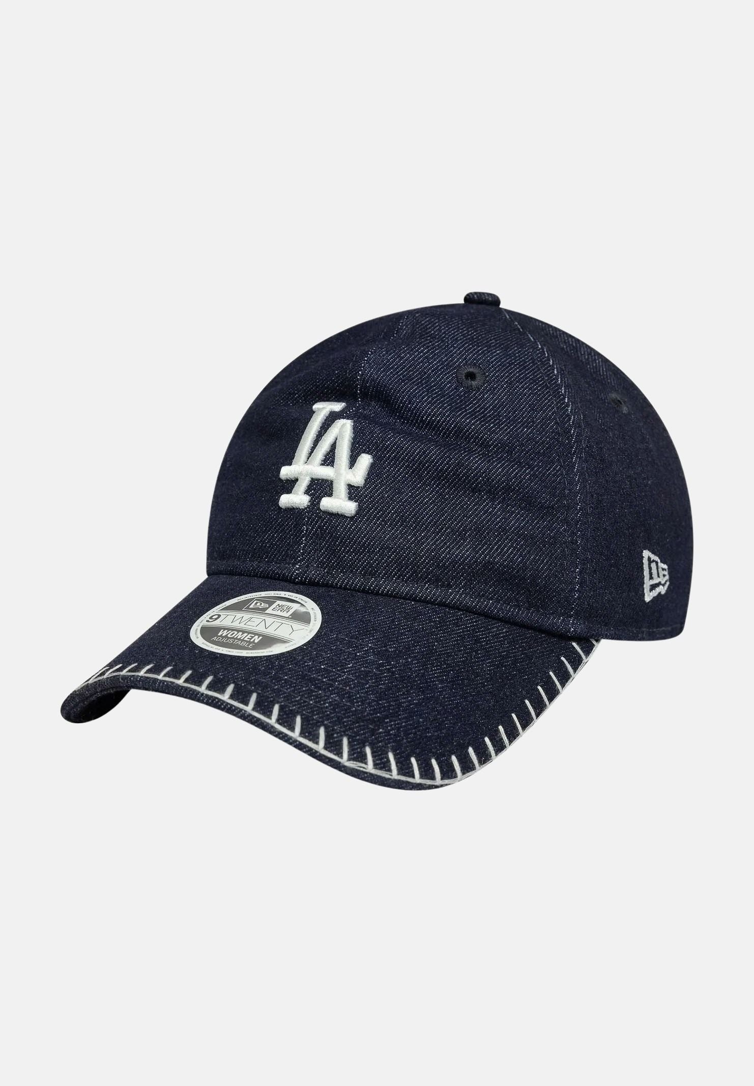 NEW ERA Cappello con visiera 9TWENTY LA Dodgers MLB in denim blu per uomo e donna 60771755 . NEW ERA 