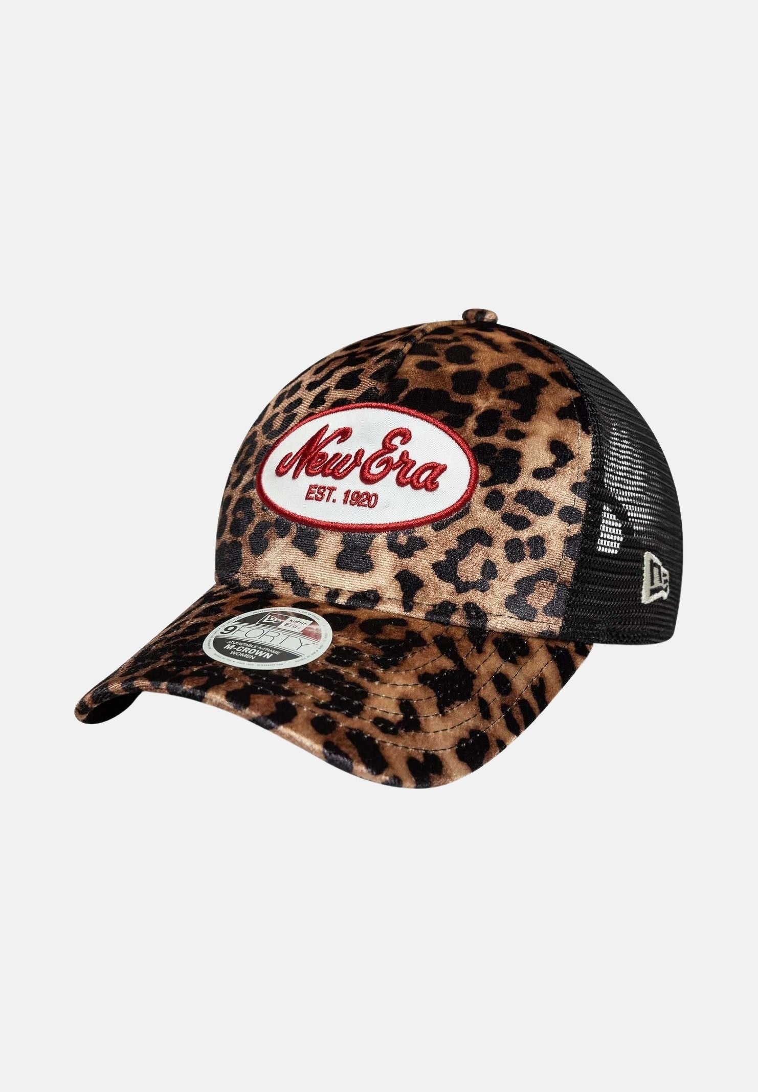 NEW ERA Cappello con visiera 9FORTY M-Crown A-Frame Trucker New Era leopardato da donna 60771767 . NEW ERA 