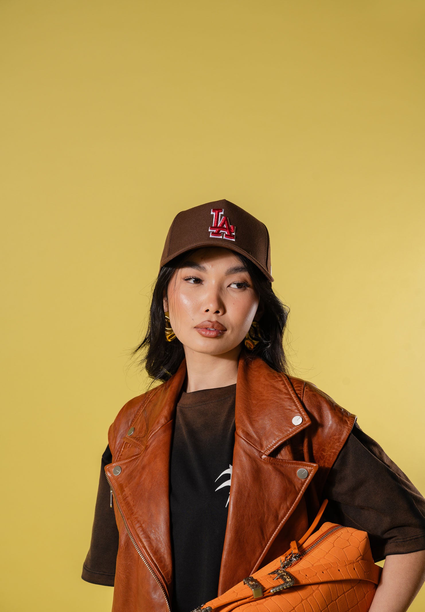 NEW ERA Cappello con visiera 9FORTY E-Frame LA Dodgers MLB Outline Script marrone per uomo e donna 60771811 . NEW ERA 