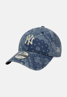 NEW ERA Cappello con visiera 9TWENTY New York Yankees MLB Washed Paisley  in denim per uomo e donna 60771823 . NEW ERA 