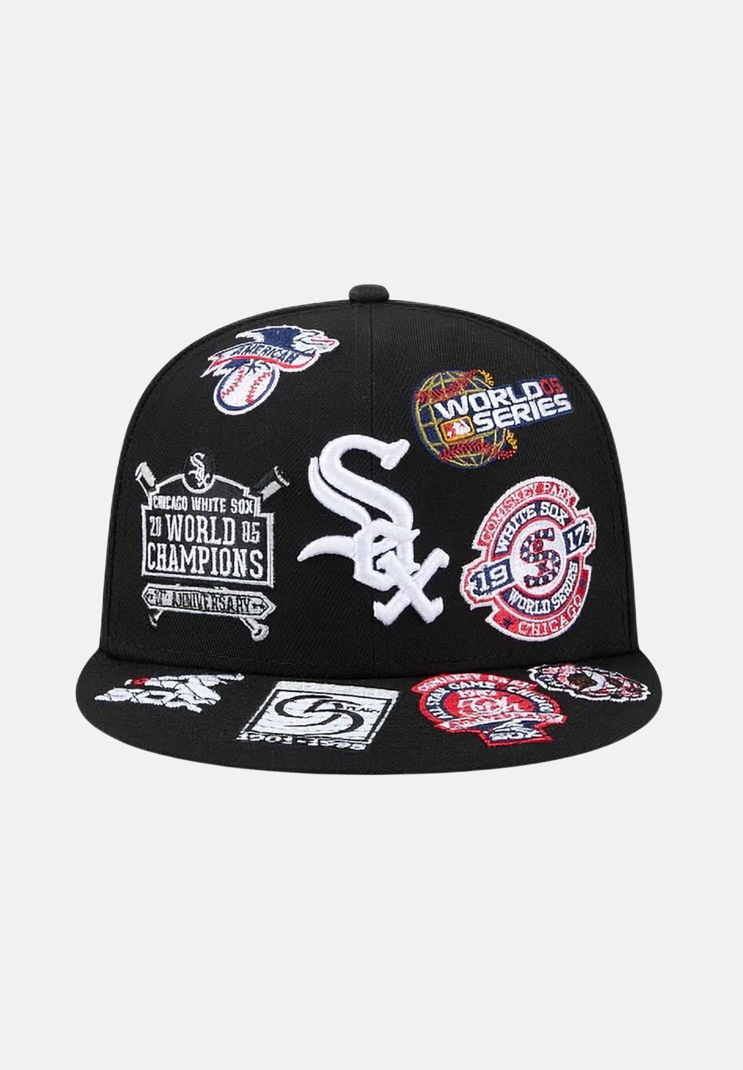 NEW ERA Cappello con visiera Chicago White Sox MLB All Over Team 59FIFTY nero per uomo 60803359 . NEW ERA 
