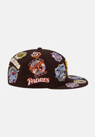 NEW ERA Cappello con visiera San Diego Padres All Over 59 FIFTY Fitted marrone per uomo 60803401 . NEW ERA 