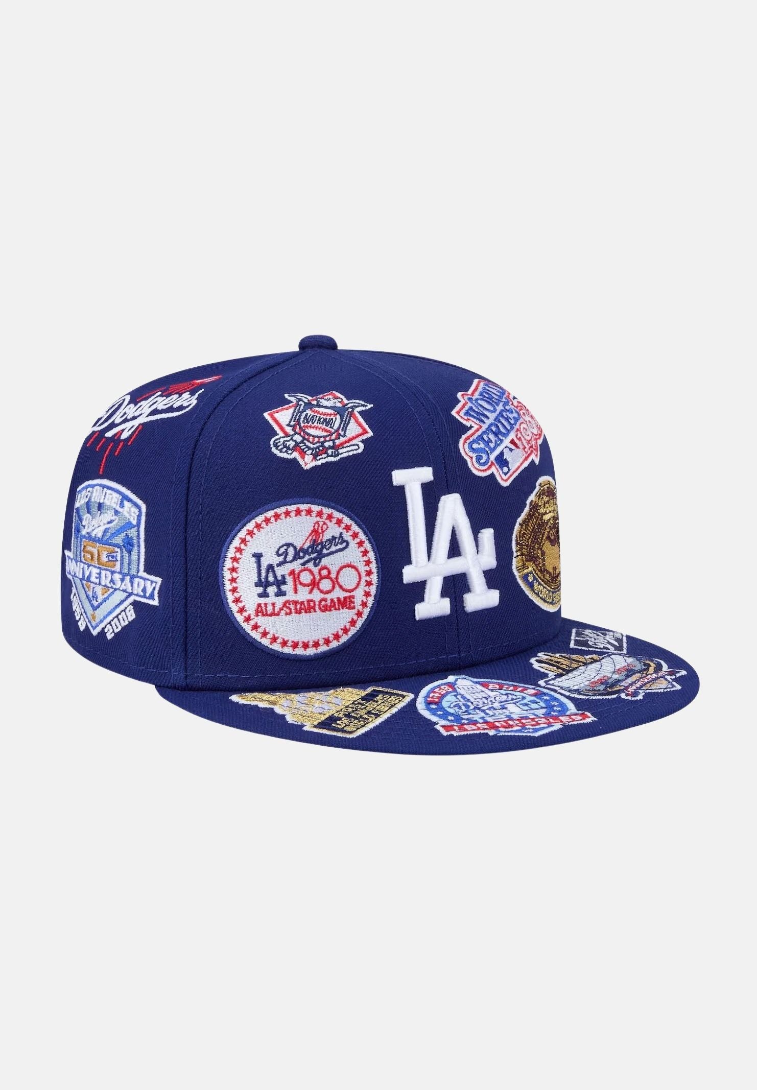 NEW ERA Cappello con visiera Los Angeles Dodgers MLB All Over Team 59FIFTY blu da uomo 60803415 . NEW ERA 