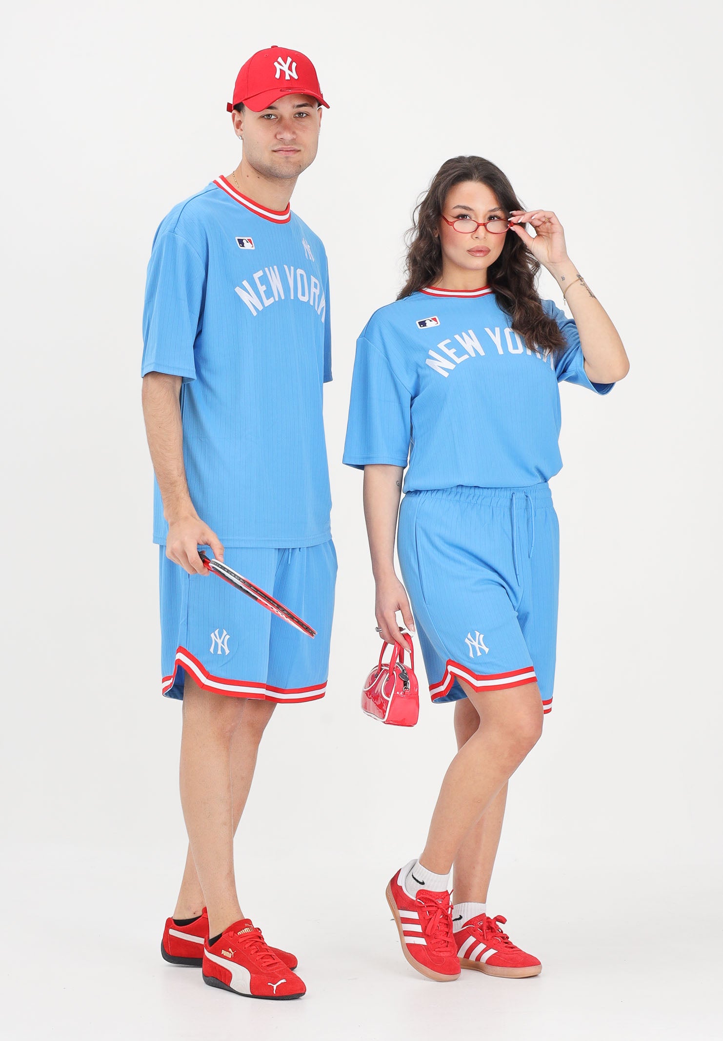 NEW ERA Shorts sportivo MLB Arch New York Yankees azzurro per uomo e donna 60856134 . NEW ERA 