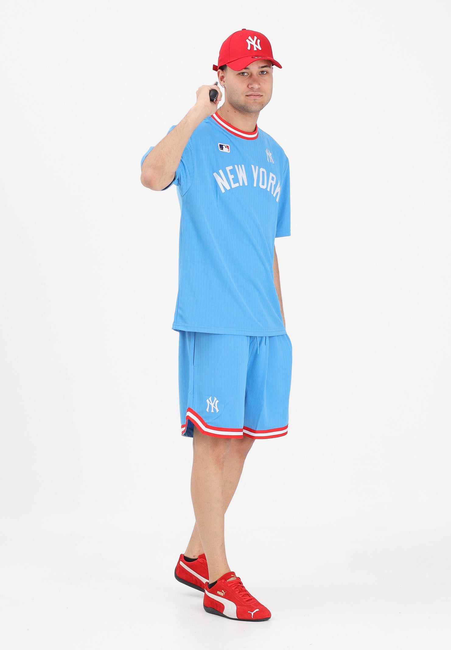 NEW ERA Shorts sportivo MLB Arch New York Yankees azzurro per uomo e donna 60856134 . NEW ERA 