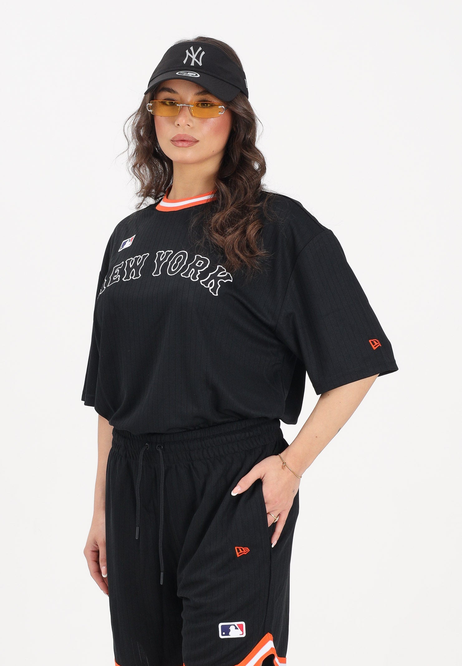 NEW ERA T-shirt a manica corta New York Mets e logo MLB Arch nera per uomo e donna 60856159 . NEW ERA 