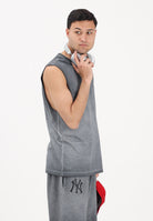 NEW ERA T-shirt smanicata New York Yankees MLB Washed Logo grigia per uomo e donna 60856169 . NEW ERA 