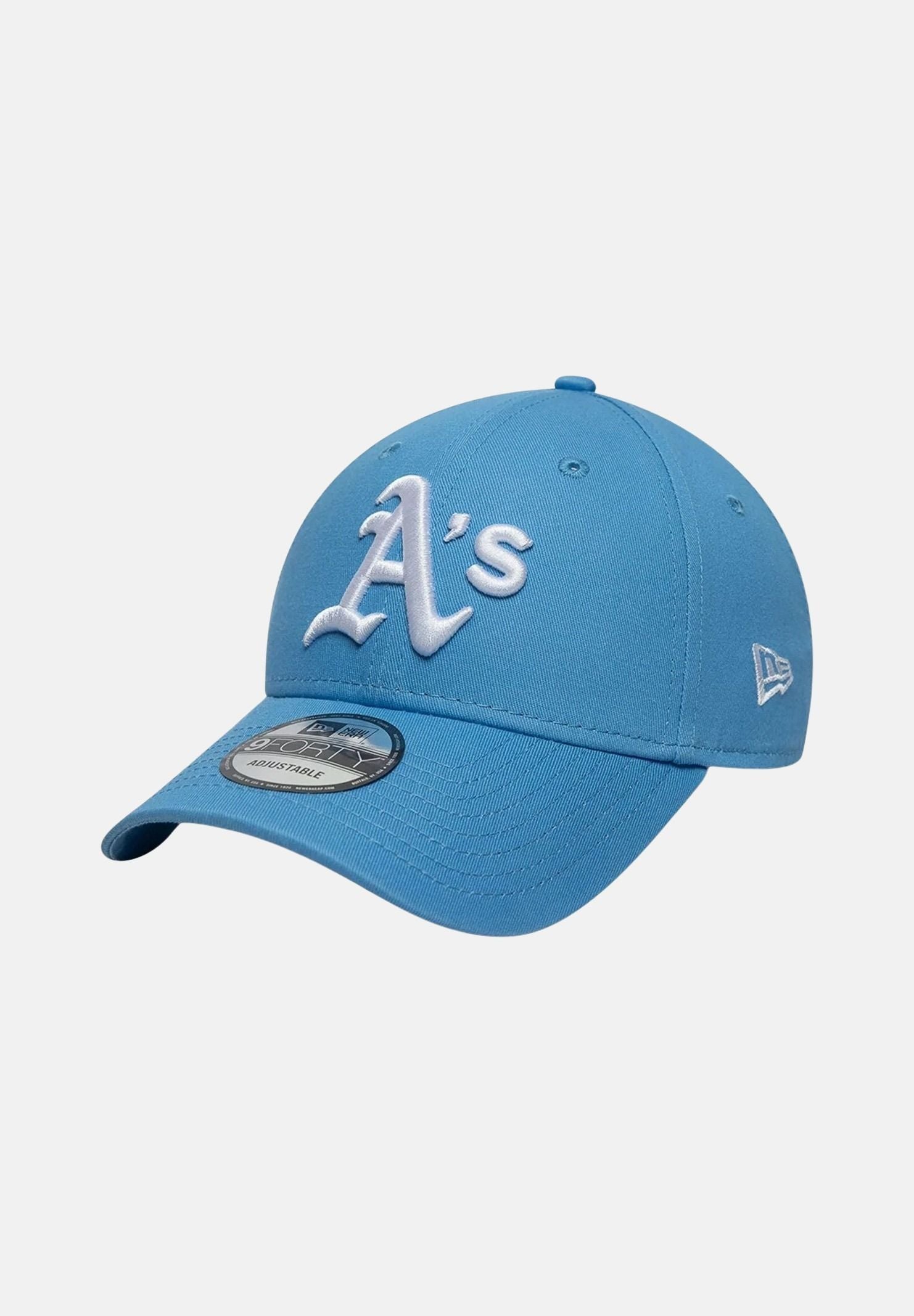 NEW ERA Cappello con visiera Athletics MLB League Essential 9FORTY azzurro per uomo e donna 60856286 . NEW ERA 