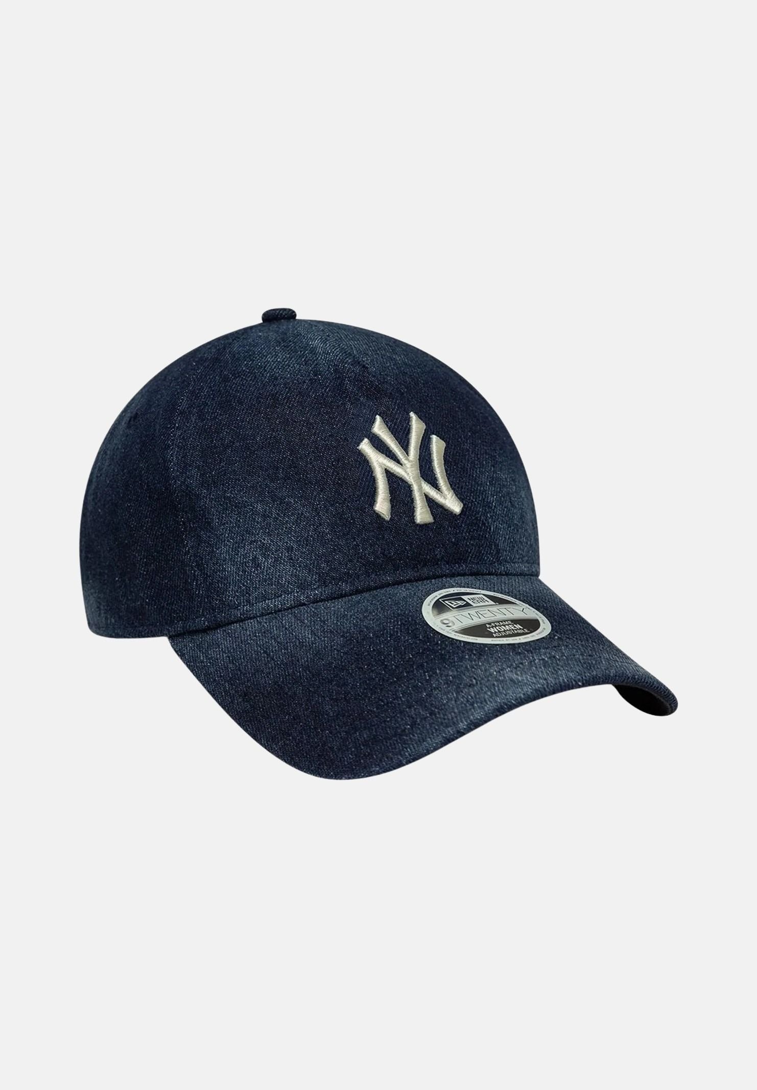 NEW ERA Cappello con visiera 9TWENTY A-Frame New York Yankees MLB in denim blu  per uomo e donna 60856302 . NEW ERA 