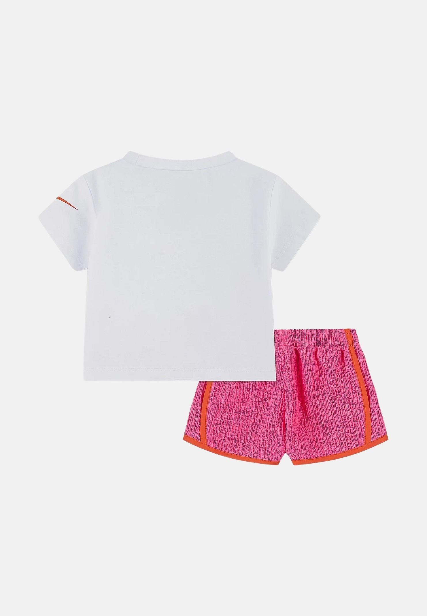 NIKE Completino Dri-FIT bianco e fucsia da neonato 16N913 AFD NIKE 