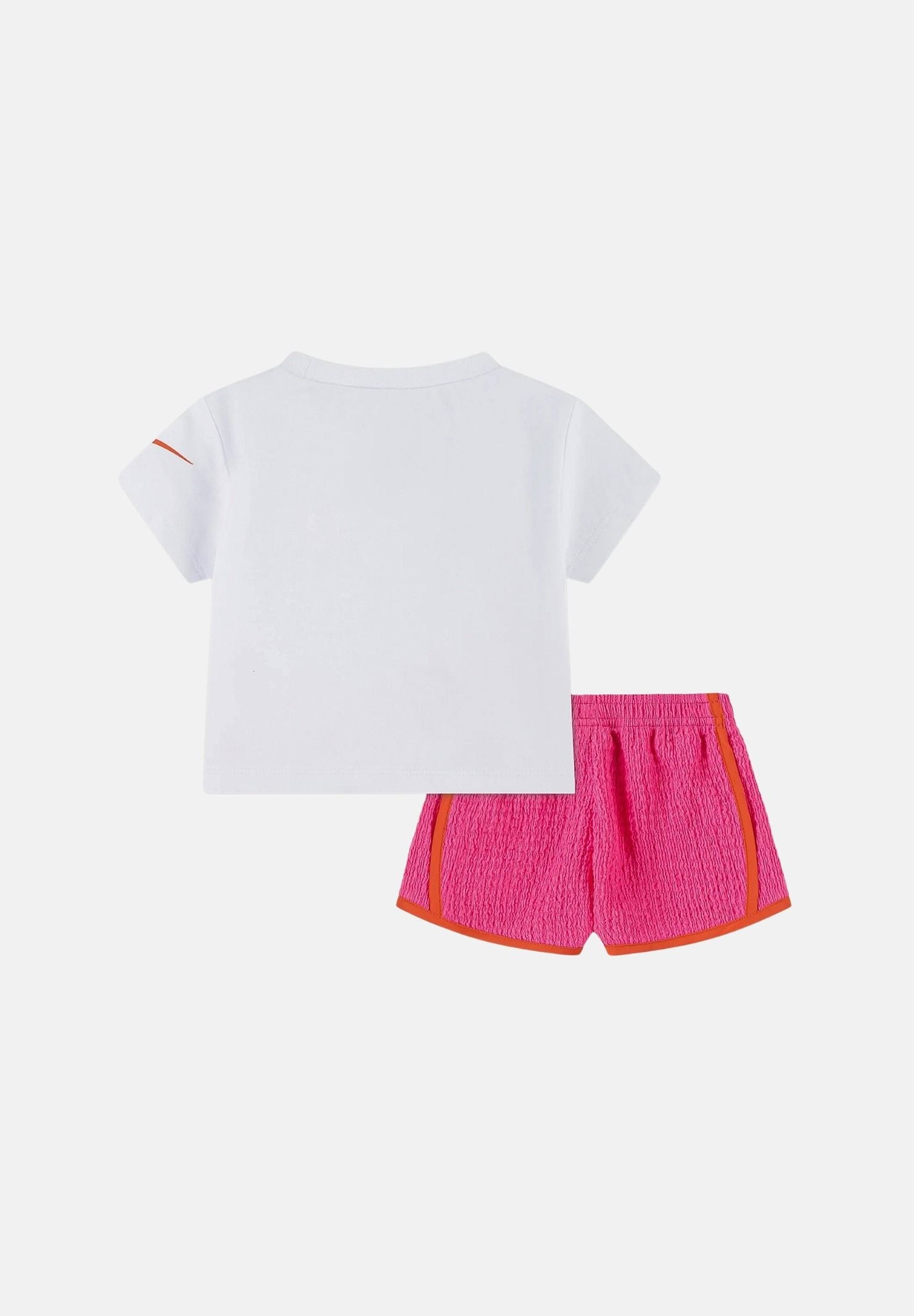 NIKE Completino Dri-FIT bianco e fucsia da bambina 36N913 AFD NIKE 
