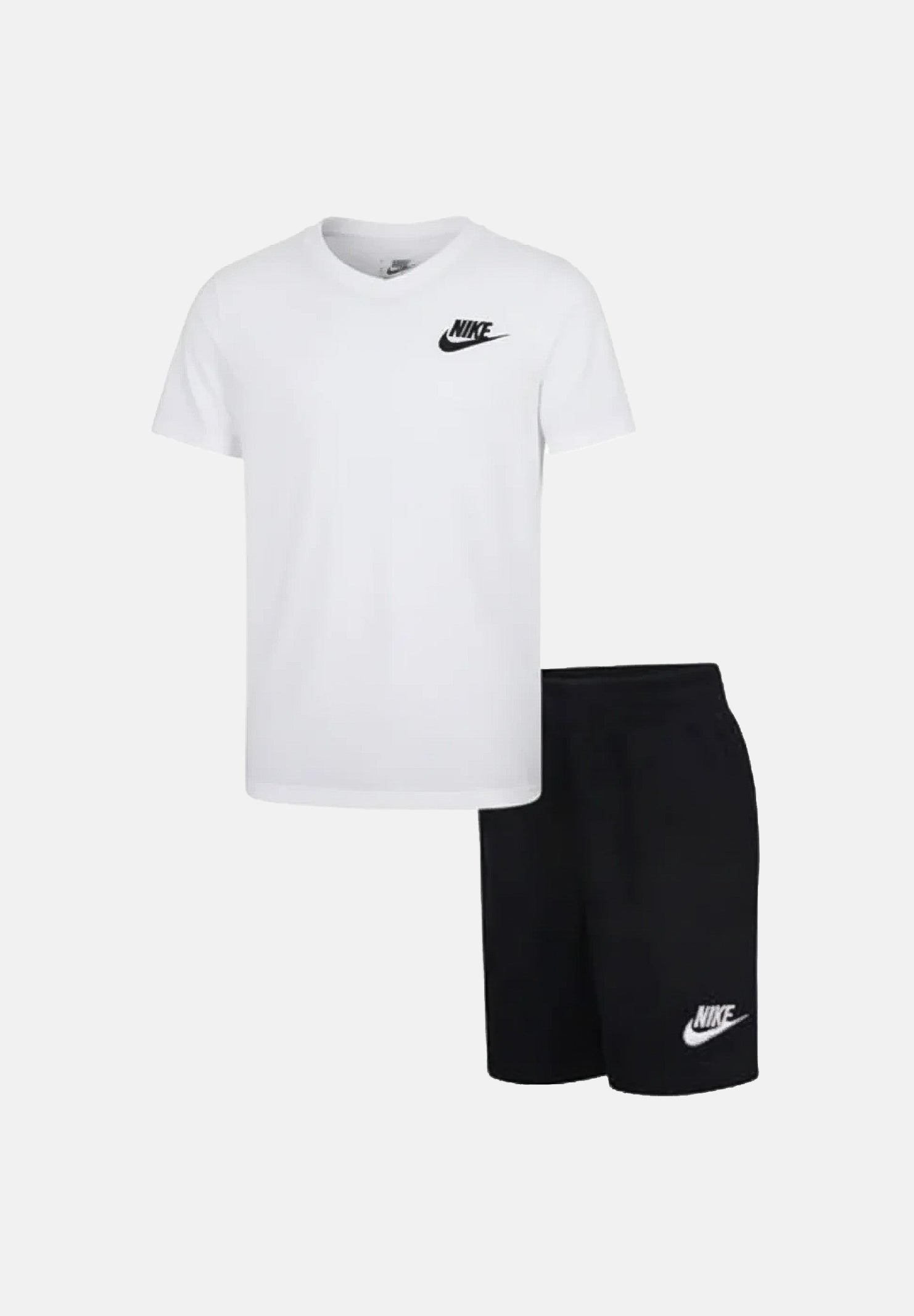 NIKE Completino bianco e nero da neonato con logo 66M143 023 NIKE 