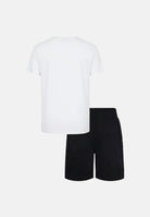 NIKE Completino bianco e nero da neonato con logo 66M143 023 NIKE 