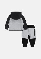 NIKE Tuta Tech Fleece grigia e nera da neonato 66M880 K90 NIKE 
