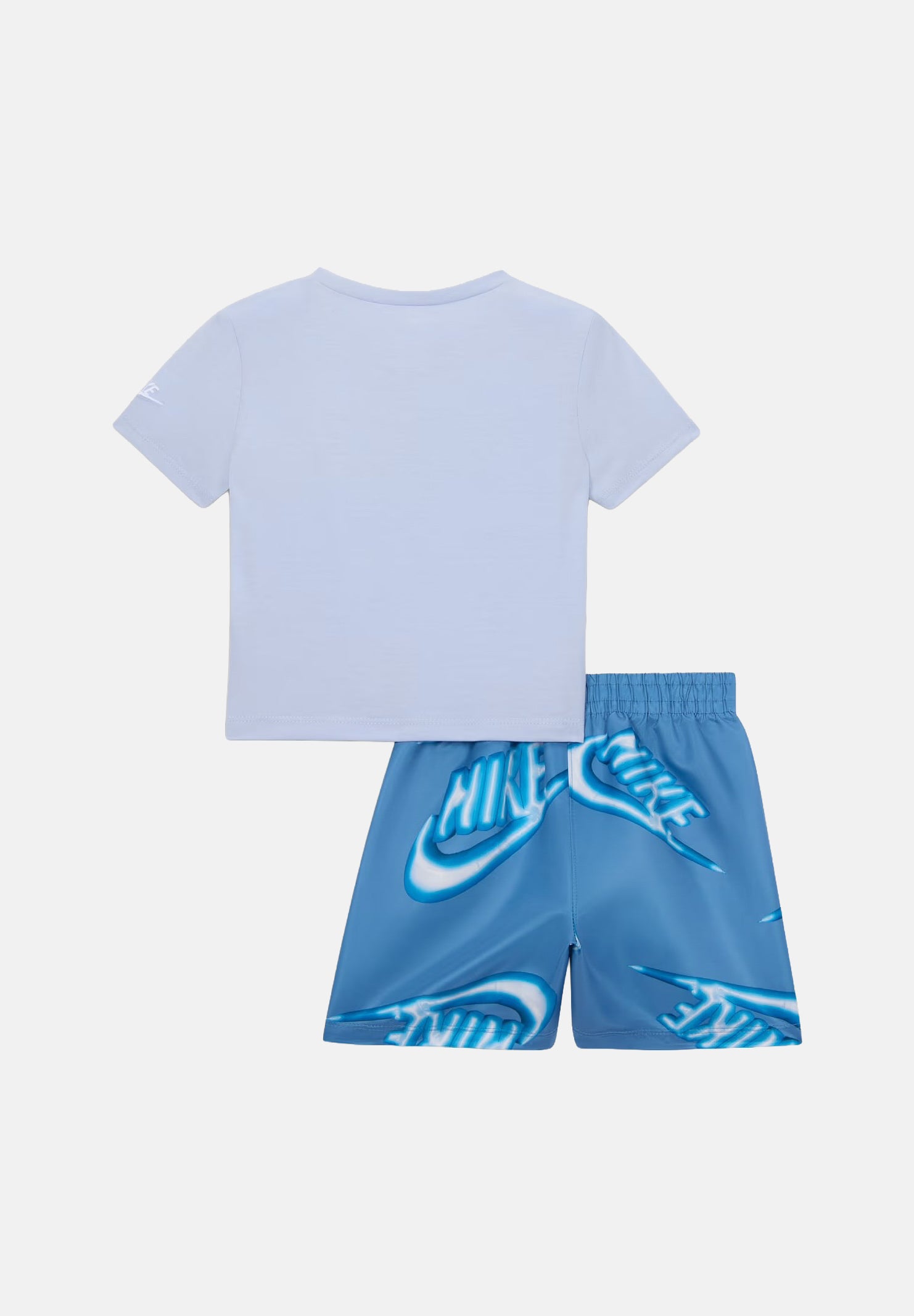 NIKE Completino azzurro da neonato con stampa 66N878 U1T NIKE 