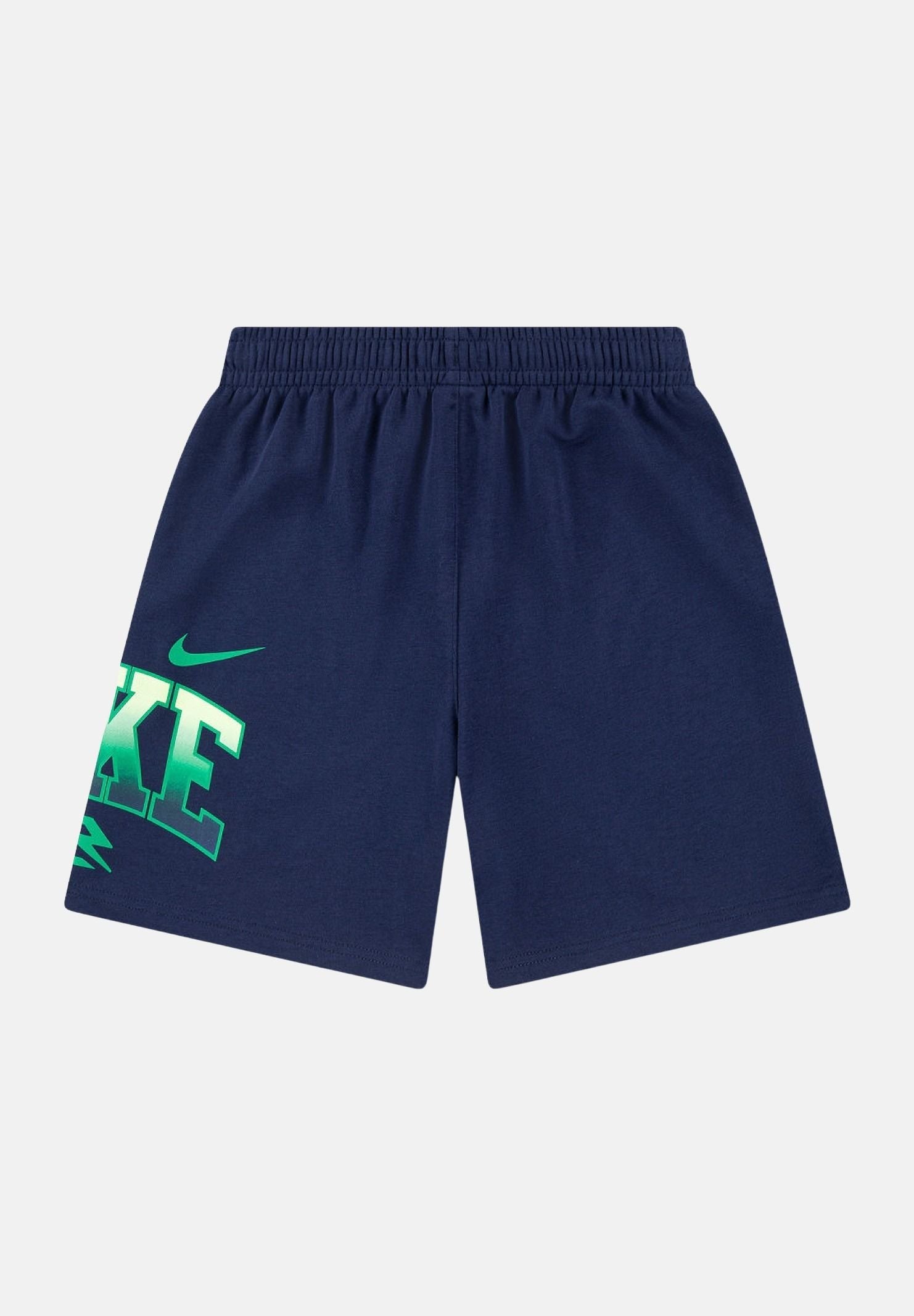 NIKE Shorts sportivo blu da bambino con stampa logo laterale 9Q1463 U90 NIKE 