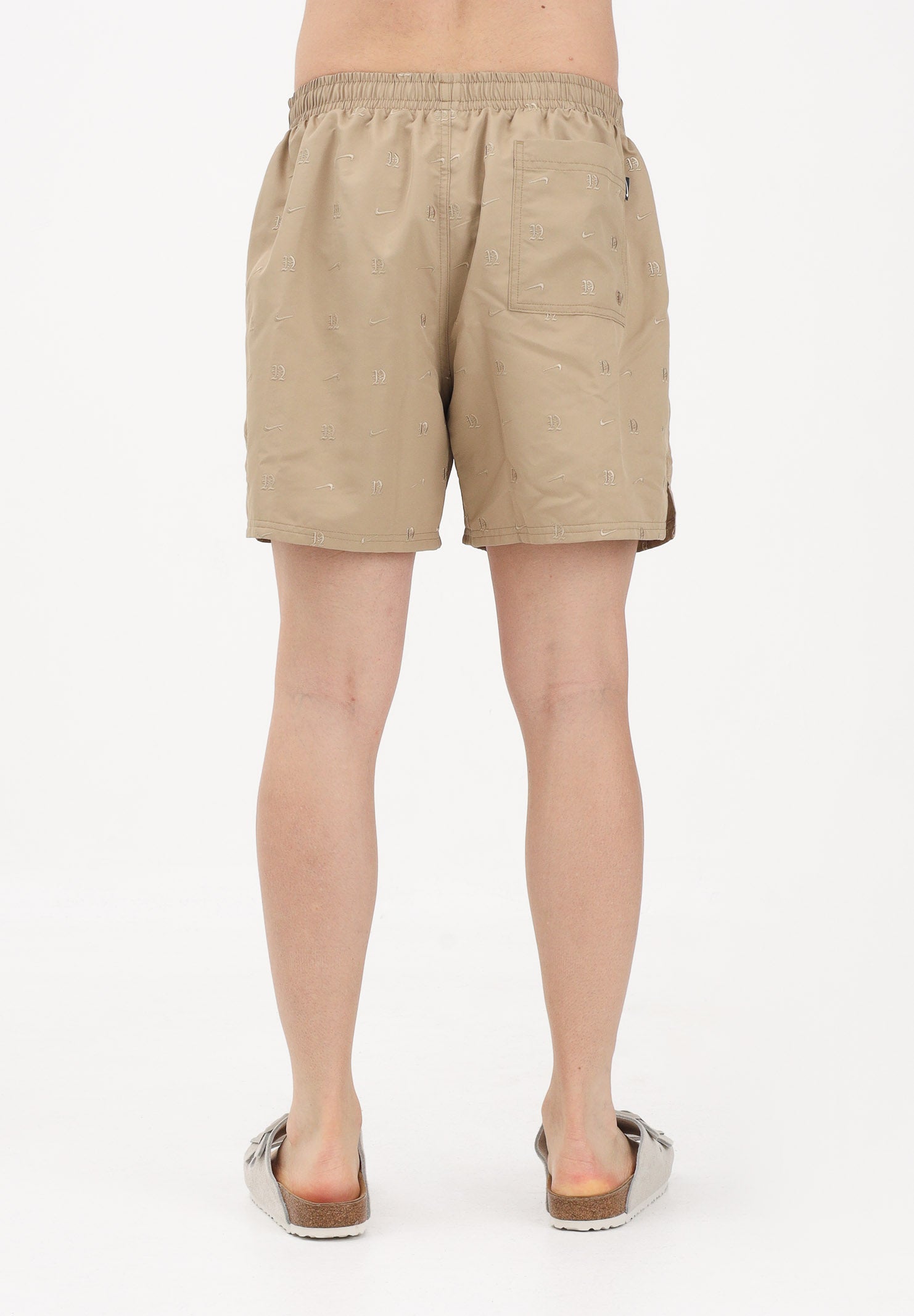 NIKE Shorts mare beige da uomo con ricami NESSG505 241 NIKE 