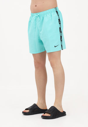 NIKE Shorts mare verde acqua da uomo con banda laterale logata NESSG555 468 NIKE 