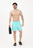 NIKE Shorts mare verde acqua da uomo con banda laterale logata NESSG555 468 NIKE 
