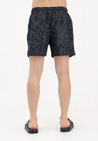 NIKE Shorts mare nero da uomo con stampa Swoosh NESSG572 001 NIKE 