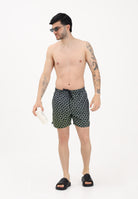 NIKE Shorts mare nero da uomo con stampa Swoosh NESSG577 001 NIKE 