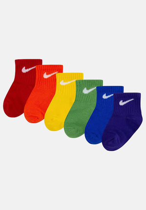 NIKE Calzini (6 paia) Nike Solid multicolor da neonato NN0641 E69 NIKE 