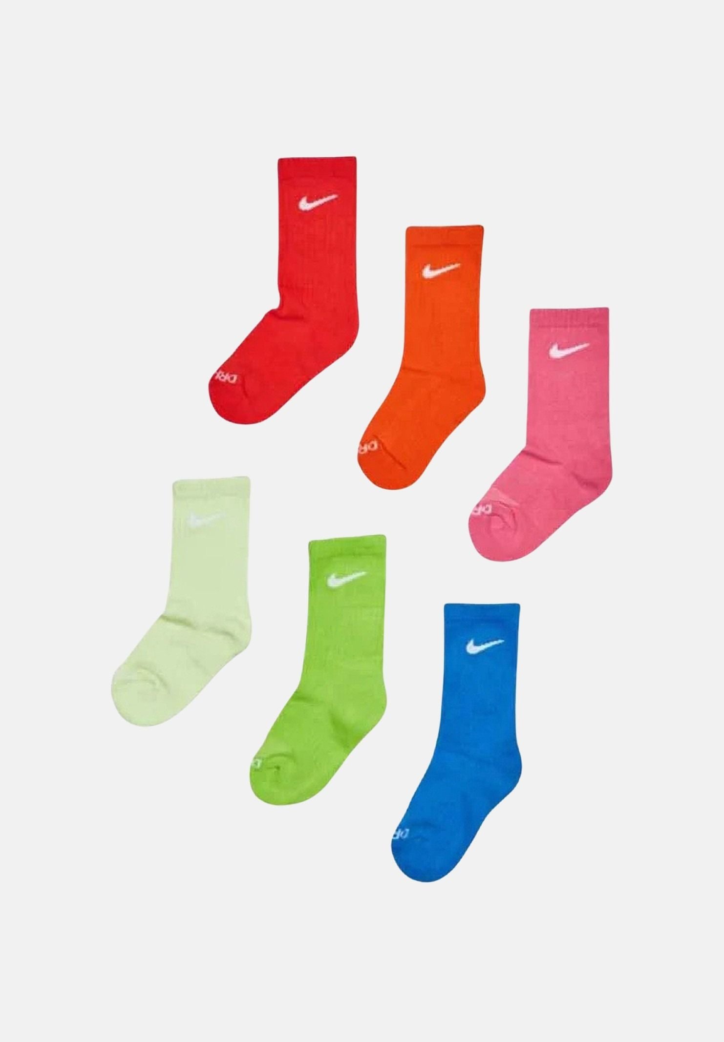 NIKE Calzini (6 paia) Nike Solid multicolor per bambino e bambina RN0019 Y24 NIKE 