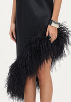 NOELL MAGGINI Abito corto nero da donna con piume 0126147 NE NOELL MAGGINI 