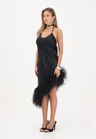 NOELL MAGGINI Abito corto nero da donna con piume 0126147 NE NOELL MAGGINI 