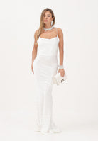 NOELL MAGGINI Abito lungo satin bianco da donna 0126165 BI NOELL MAGGINI 