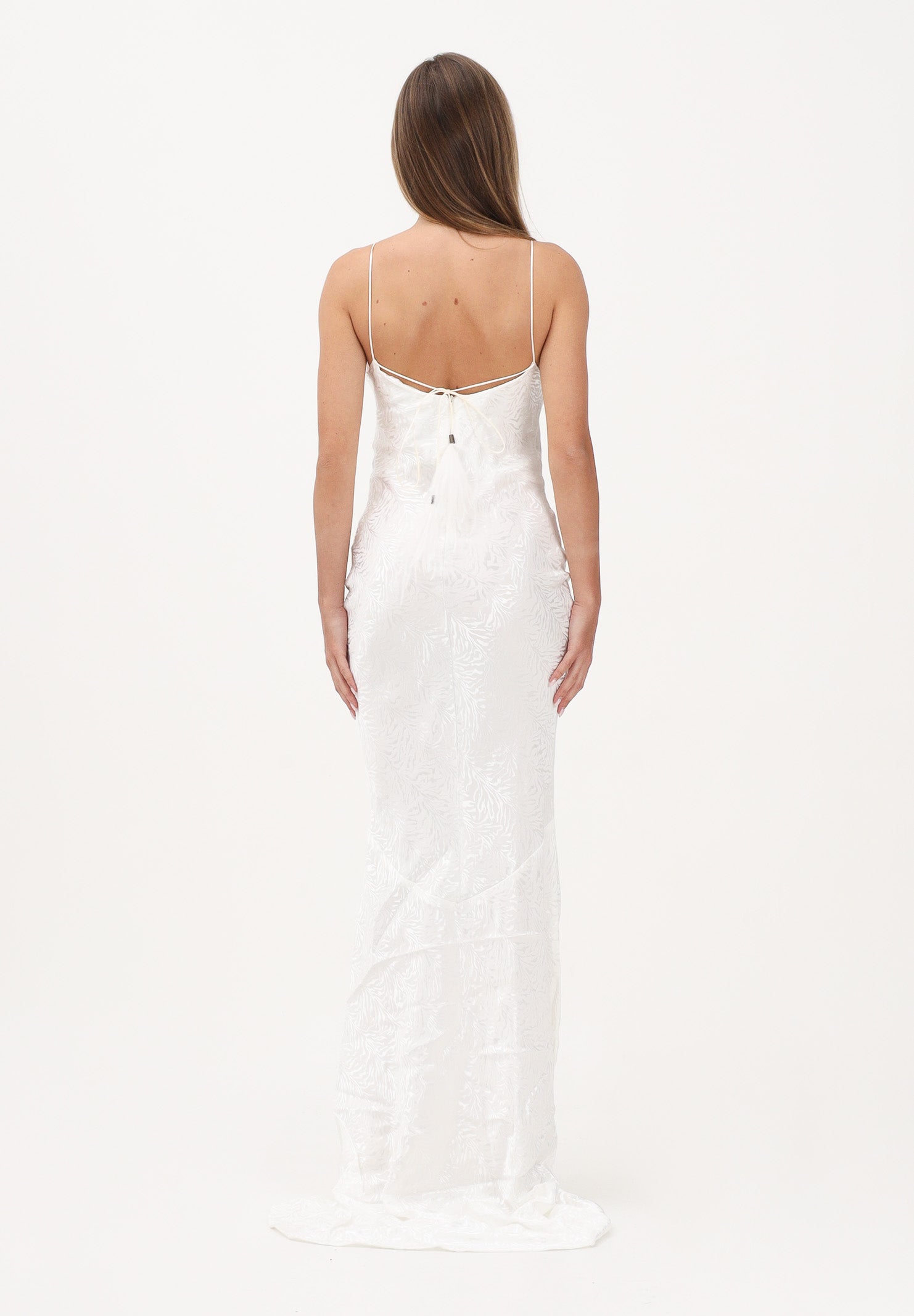 NOELL MAGGINI Abito lungo satin bianco da donna 0126165 BI NOELL MAGGINI 