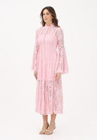 ODI ODI Abito midi rosa da donna realizzato in pizzo floreale ARBOREA110S6 G8 ODI ODI 