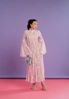 ODI ODI Abito midi rosa da donna realizzato in pizzo floreale ARBOREA110S6 G8 ODI ODI 