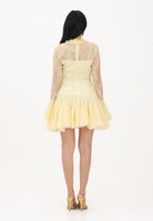 ODI ODI Abito corto giallo da donna in pizzo e tulle BACOLI110S6 D9 ODI ODI 