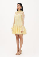 ODI ODI Abito corto giallo da donna in pizzo e tulle BACOLI110S6 D9 ODI ODI 