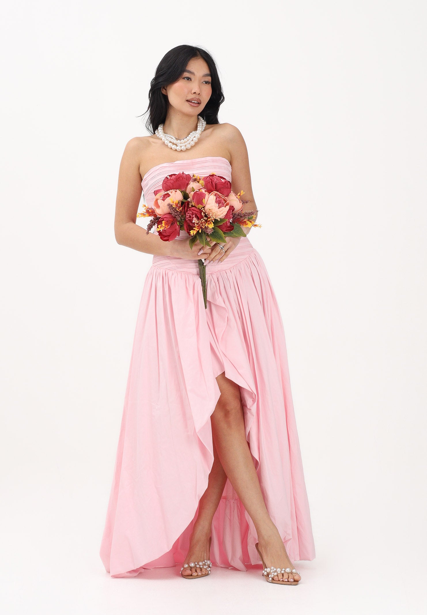 ODI ODI Abito lungo rosa da donna BOSALUNGO110S6 G8 ODI ODI 