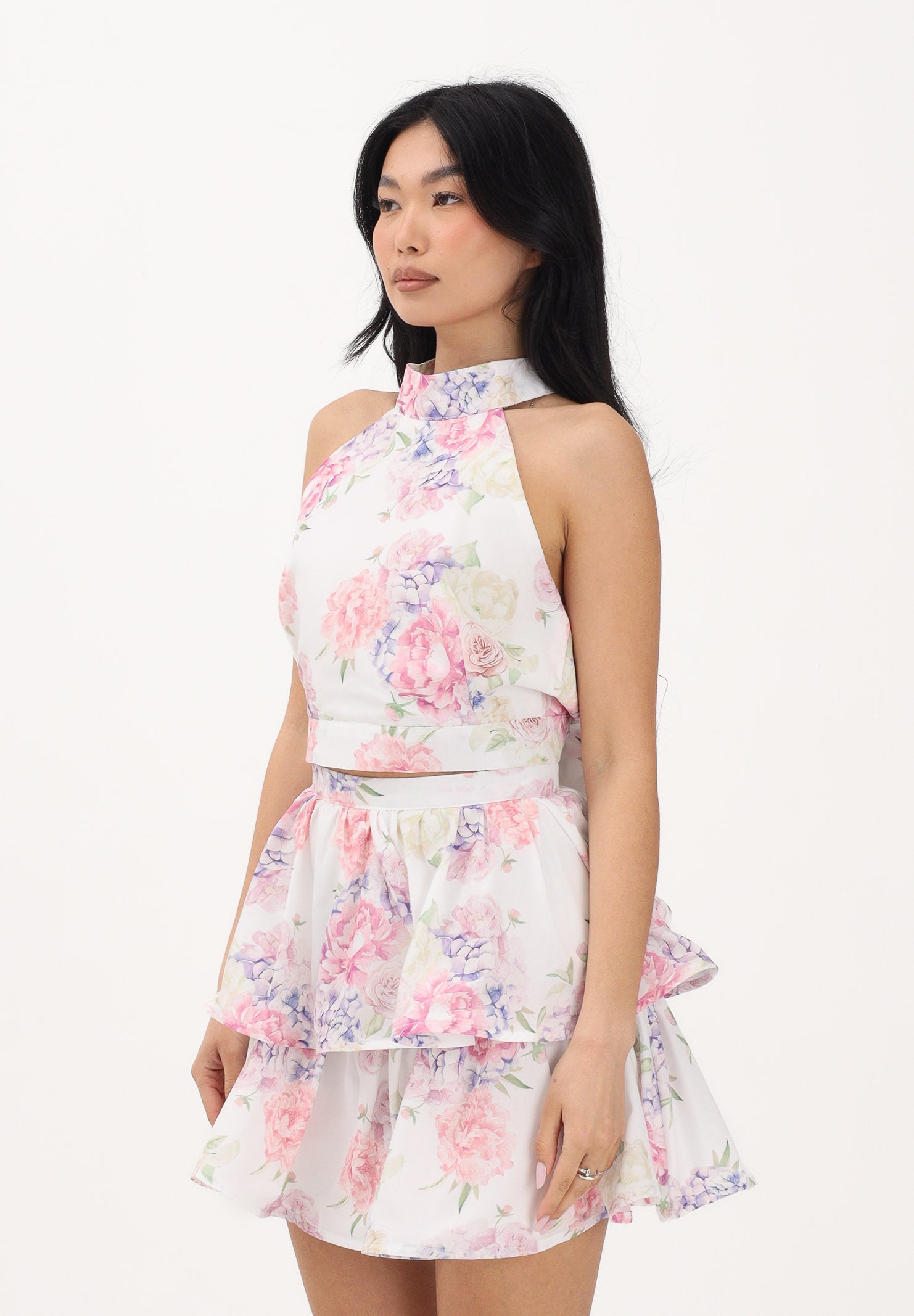 ODI ODI Top bianco da donna con stampa floreale LICOSA120S6 M7 ODI ODI 