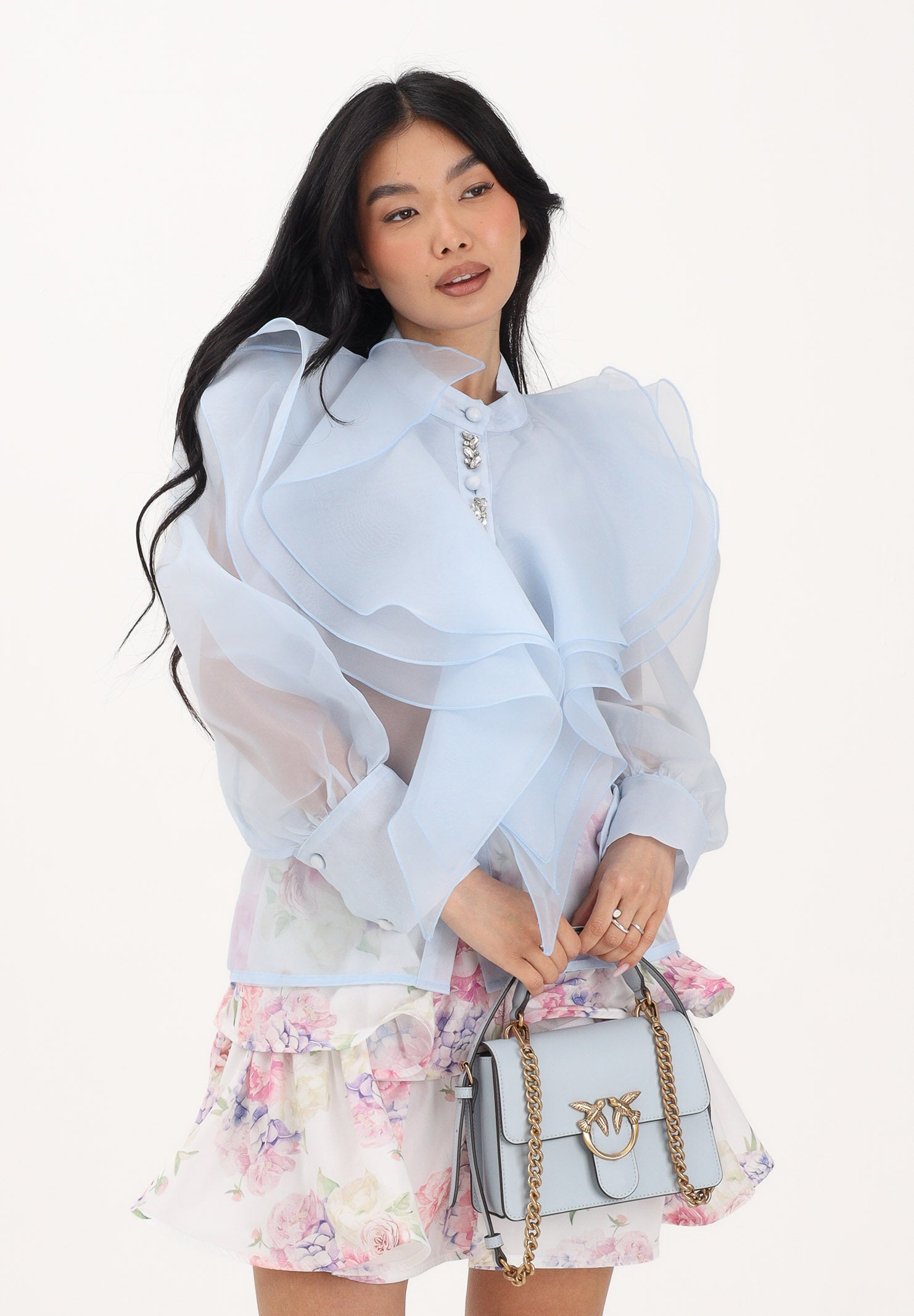 ODI ODI Camicia a manica lunga celeste da donna OLMEDO250S6 G0 ODI ODI 