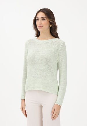 ONLY Maglioncino girocollo verde menta da donna 15113356 SUGR ONLY 