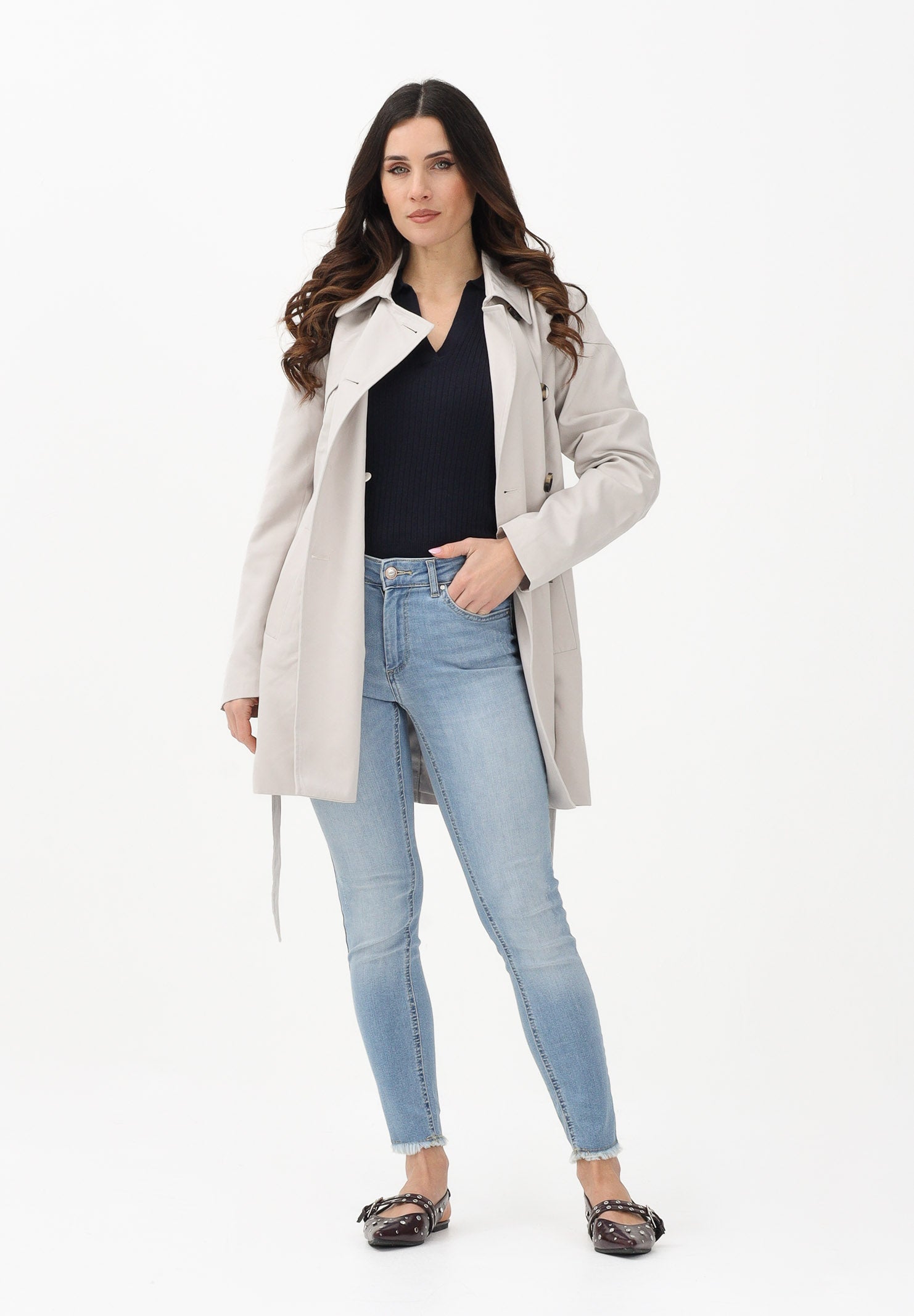ONLY Trench panna da donna 15191821 MO ONLY 